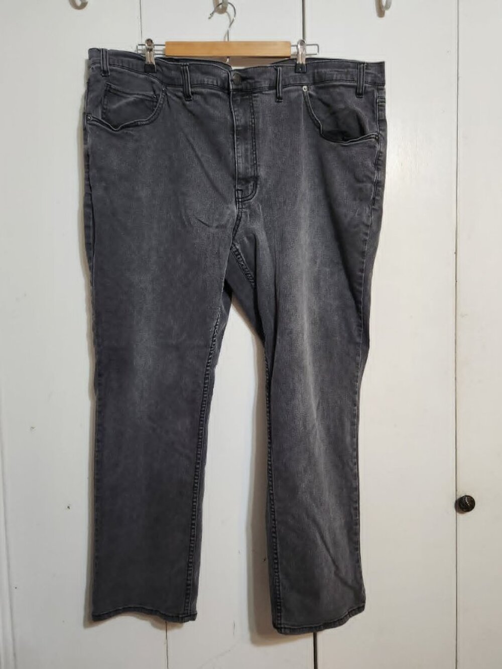 The Foundry Co. Mens Jeans 50x32 Gray Athletic Fit Advance Flex 360 Stretch